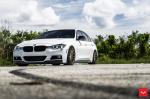 BMW 3-Series Sedan Alpine White on Vossen Wheels (VFS2) 2017 года